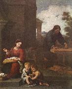 MURILLO, Bartolome Esteban Holy Family with the Infant St John dh china oil painting artist